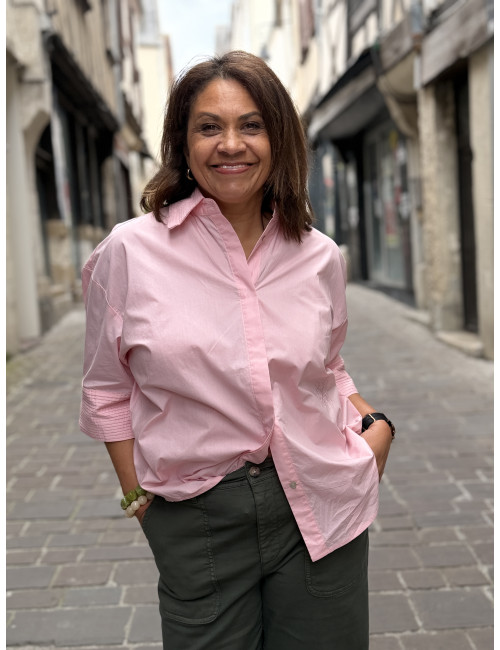 Chemise NINA BARBE rose Ma Petite Capsule