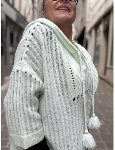Pull NEW LOVE STORY vert Ma Petite Capsule