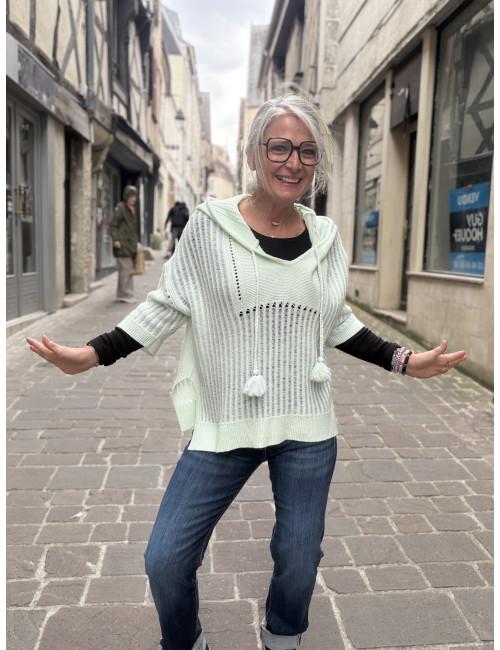 Pull NEW LOVE STORY vert Ma Petite Capsule