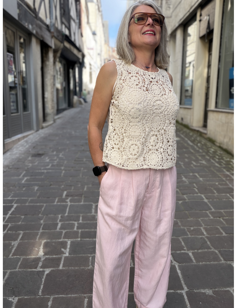 Pantalon FRANCISKA lotus MSCH Copenhagen