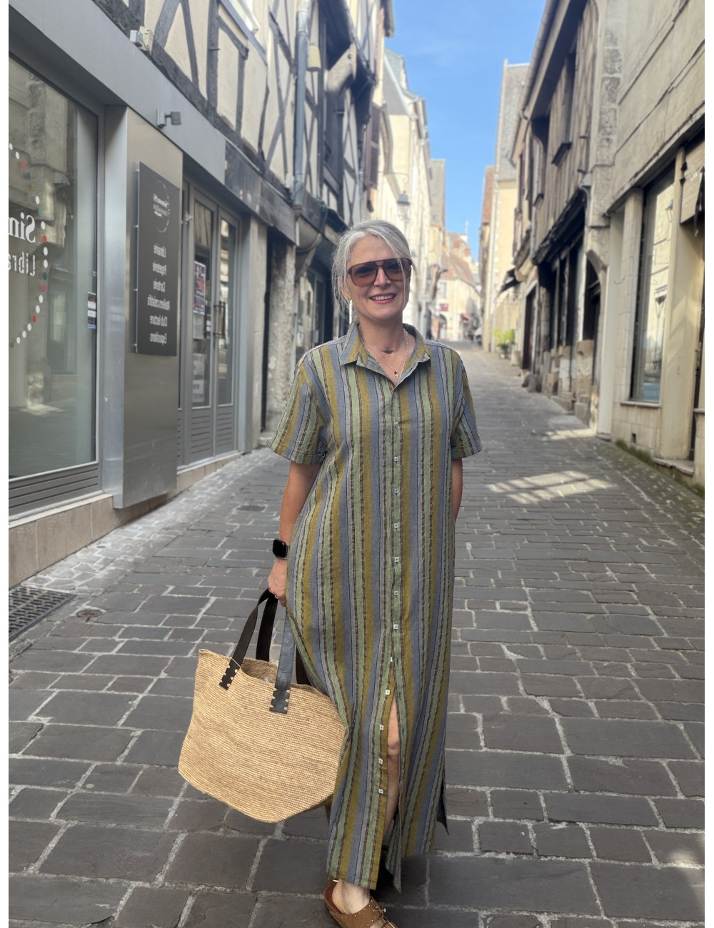 Robe longue TAMPA stripe Hod