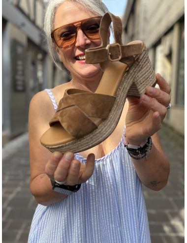 Nu pieds IMANY  camos terre Aliwell