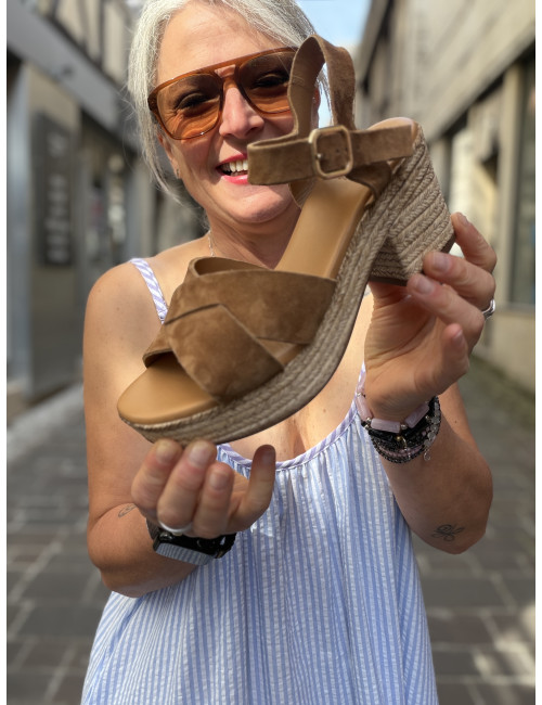Nu pieds IMANY  camos terre Aliwell