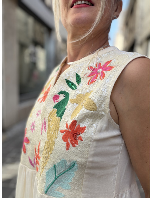 Robe perroquet Lola Casademunt