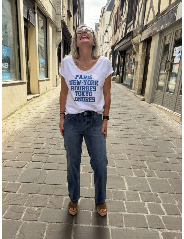 Jeans 7/8 NOEMI Cream