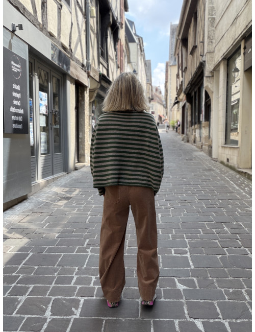 Pantalon JIMMY velours coconut Hod