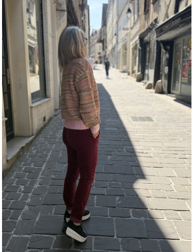 Pantalon STRAUSS burgundy Hod