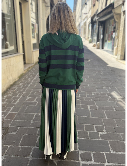 Pull vert à capuche Lola casademunt