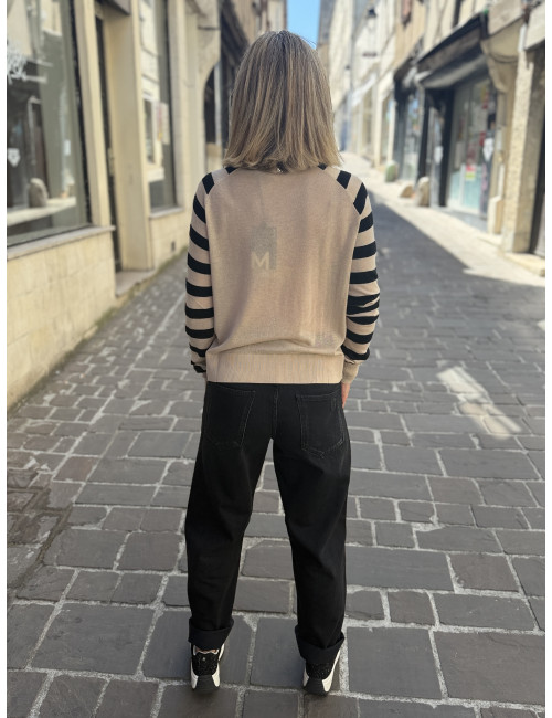 Pull rayé beige LoLa Casademunt