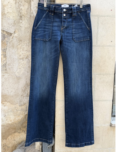 Jeans flare dénim brut Le Temps Des Cerises
