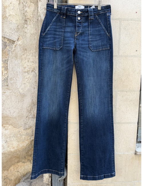 Jeans flare dénim brut Le Temps Des Cerises