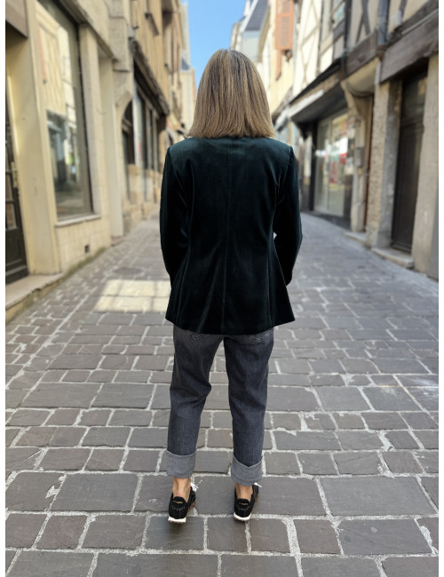 Veste velours pétrole Lola Casademunt