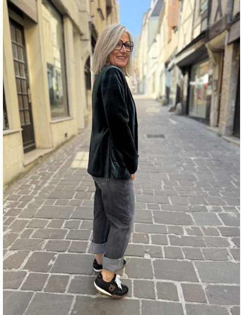 Veste velours pétrole Lola Casademunt