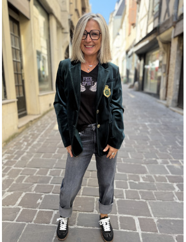Jeans girl friend grey Le Temps Des Cerises