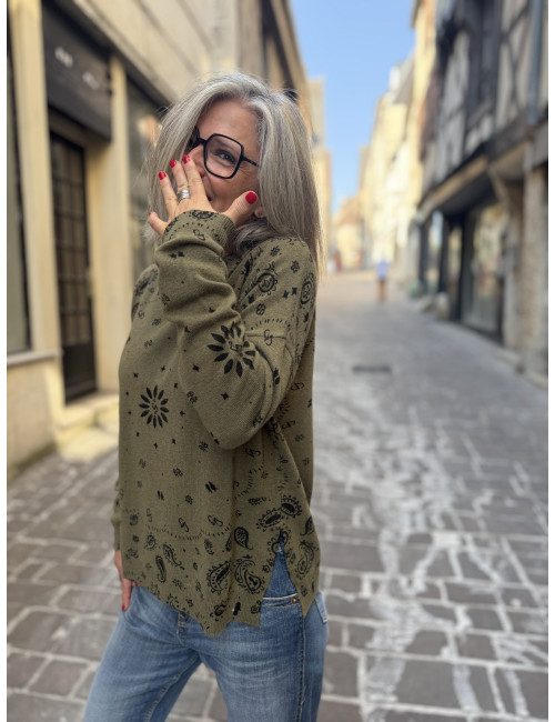 Pull route 66 kaki Ma Petite Capsule