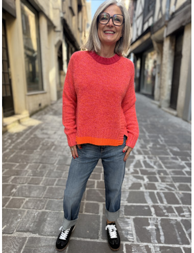 Pull BIG MOOD corail Ma Petite Capsule