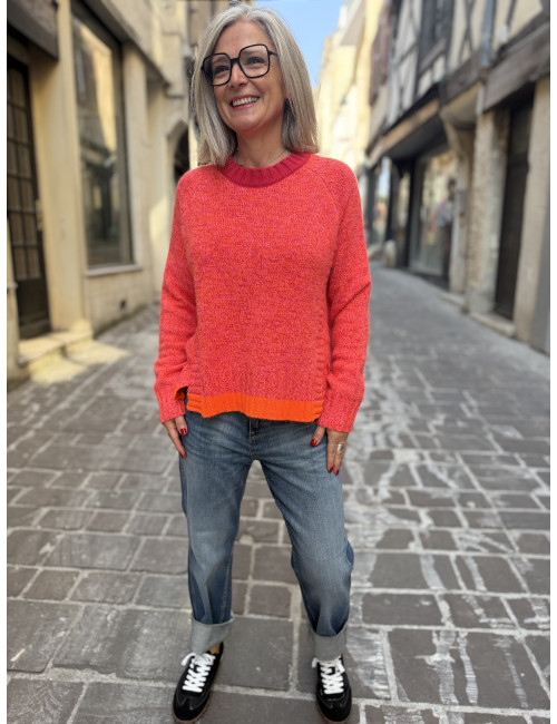 Pull BIG MOOD corail Ma Petite Capsule