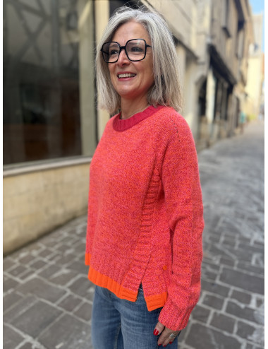 Pull BIG MOOD corail Ma Petite Capsule