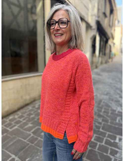 Pull BIG MOOD corail Ma Petite Capsule