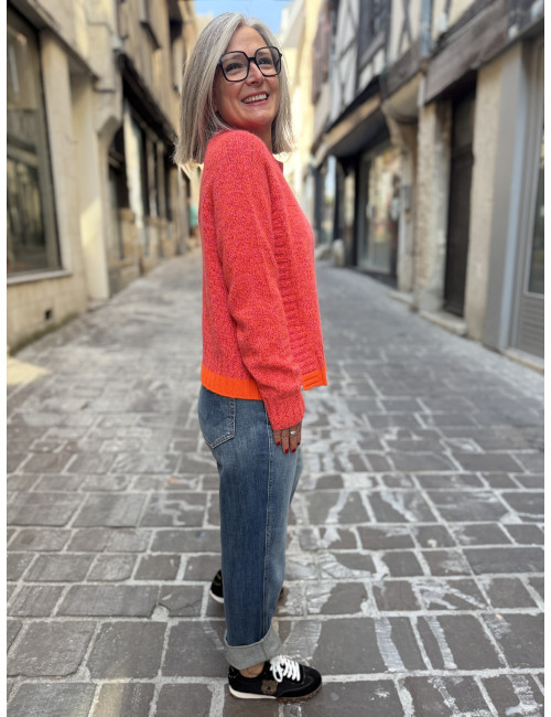 Pull BIG MOOD corail Ma Petite Capsule