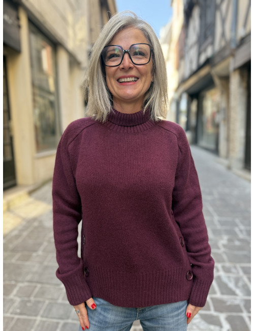 Pull EL PASO bordeaux Ma Petite Capsule