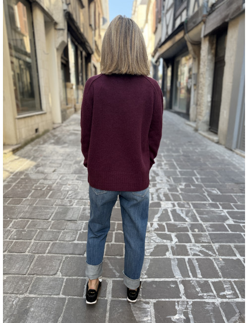 Pull EL PASO bordeaux Ma Petite Capsule