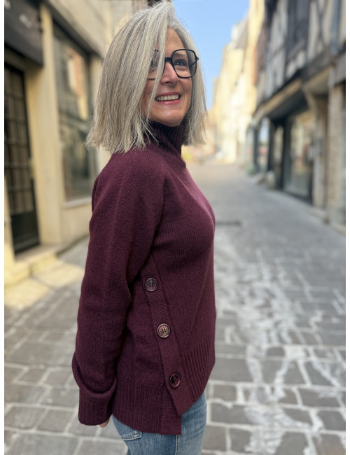 Pull EL PASO bordeaux Ma Petite Capsule