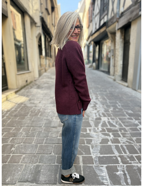 Pull EL PASO bordeaux Ma Petite Capsule