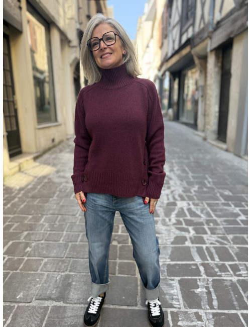 Pull EL PASO bordeaux Ma Petite Capsule