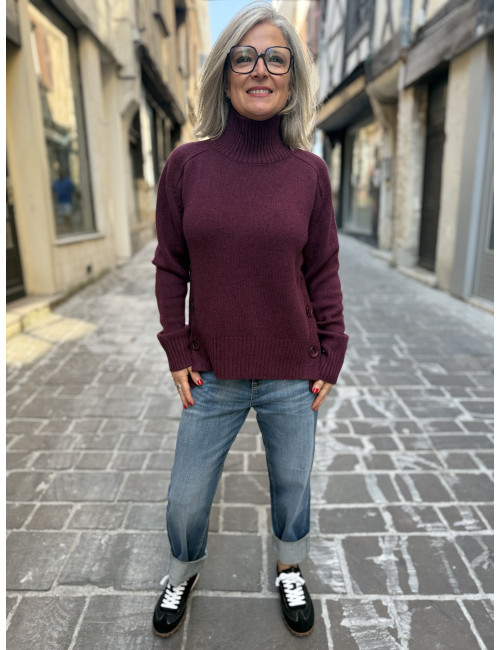 Pull EL PASO bordeaux Ma Petite Capsule