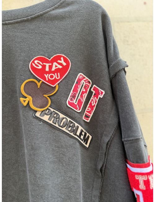 Sweat OLYMPIA slate One Tee