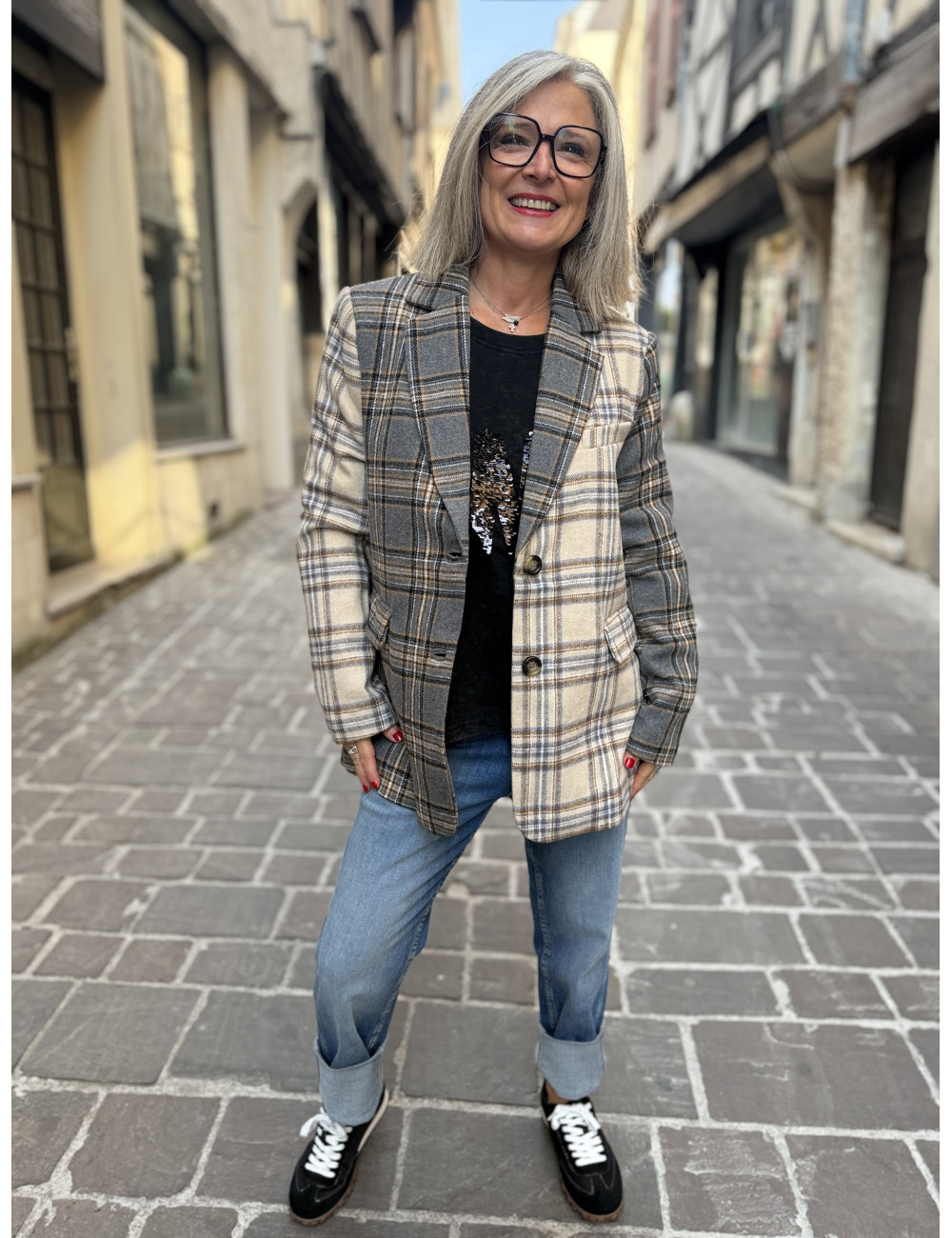 Veste NUAVEY grey mel Nümph