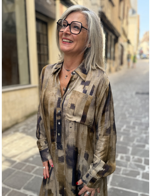 Robe RACHEL marqueterie Hod