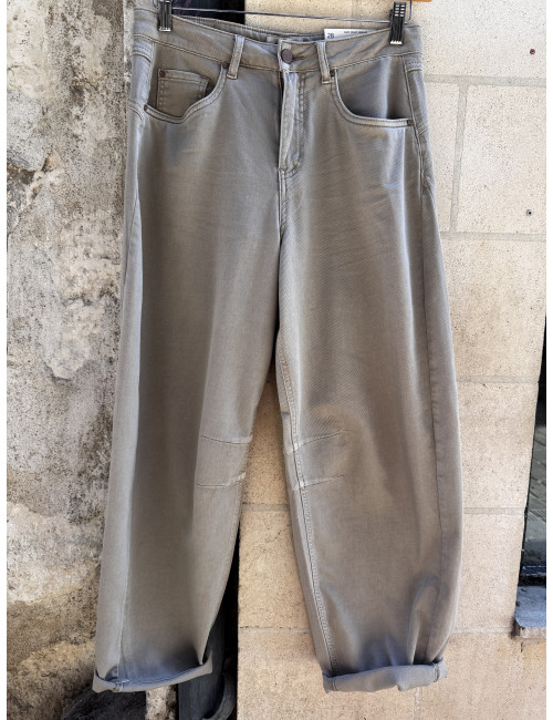 Jeans DJULI barrel cobblestone Cream