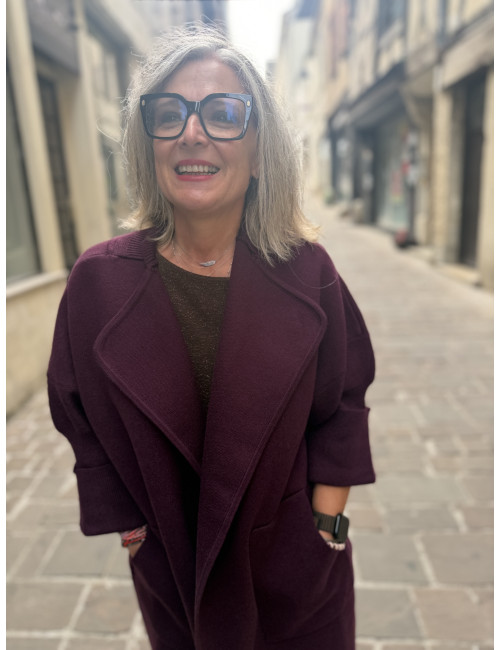 Manteau/ Gilet KOH burgundy Orféo
