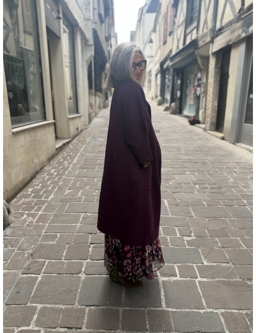 Manteau/ Gilet KOH burgundy Orféo