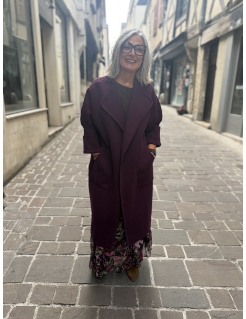 Manteau/ Gilet KOH burgundy Orféo