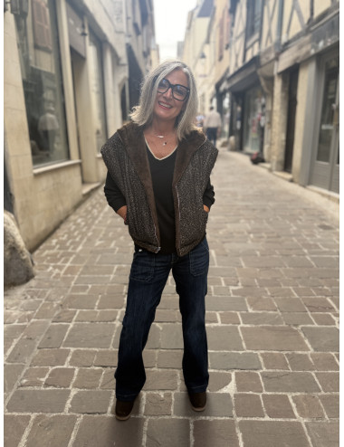 Blouson sans manches FAUVE bear Le Temps Des Cerises