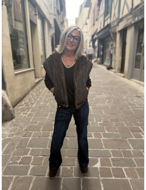 Blouson sans manches FAUVE bear Le Temps Des Cerises