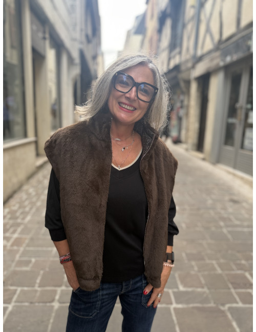 Blouson sans manches FAUVE bear Le Temps Des Cerises