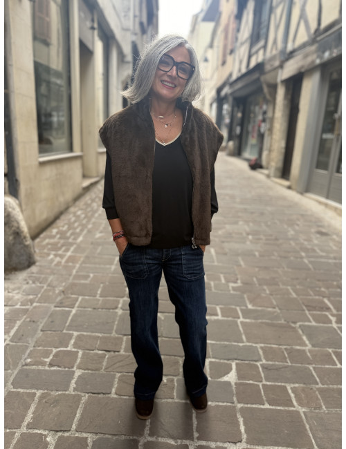 Blouson sans manches FAUVE bear Le Temps Des Cerises