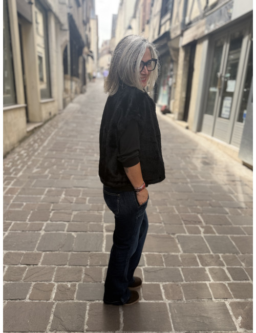 Blouson sans manches FAUVE noir Le Temps Des Cerises
