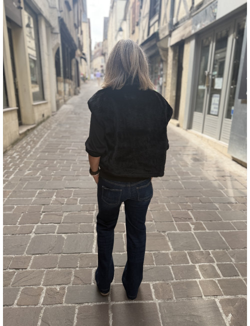 Blouson sans manches FAUVE noir Le Temps Des Cerises