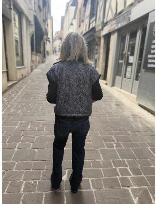 Blouson sans manches FAUVE noir Le Temps Des Cerises