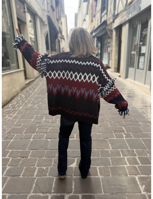Veste SKALANDA navy /bordeau Orféo