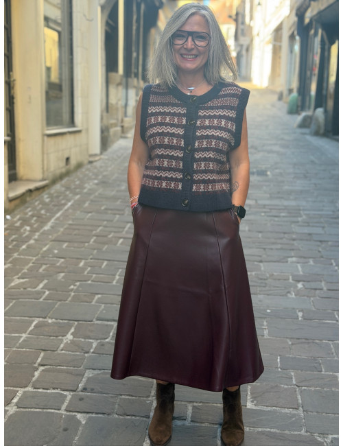 Gilet sans manches imprimé ALIENA Orféo