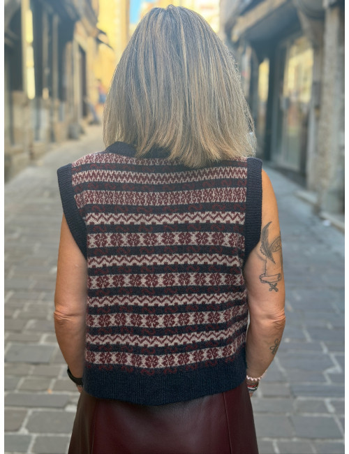 Gilet sans manches imprimé ALIENA Orféo