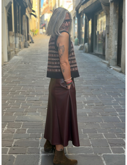 Gilet sans manches imprimé ALIENA Orféo