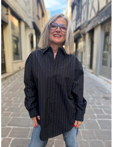 Chemise RALPH rayée marine Karma Koma