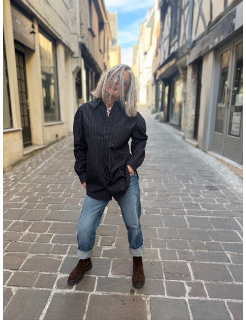 Chemise RALPH rayée marine Karma Koma